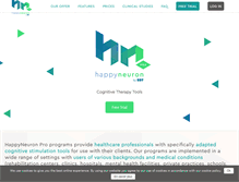 Tablet Screenshot of happyneuronpro.com